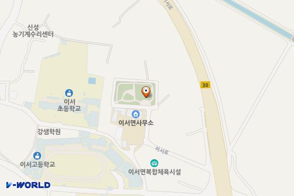 학산게이트볼장 위치 지도 — 경상북도 청도군 이서면 학산리118-3