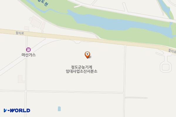 청도농기계임대사업소(산서분소) 위치 지도 — 경상북도 청도군 풍각면 송서리300
