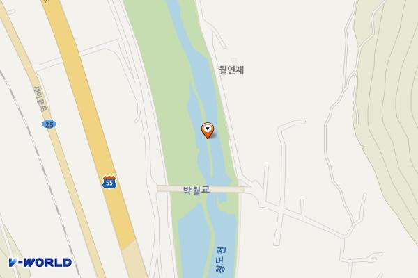 월곡쉼터 위치 지도 — 경상북도 청도군 청도읍 월곡리1030-1