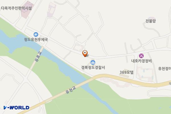 유천문화마을 위치 지도 — 경상북도 청도군 청도읍 유호리 521-10