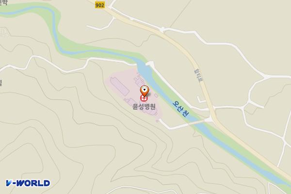 윤성병원 위치 지도 — 경상북도 청도군 각북면 오산리558-2