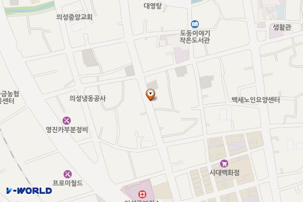 중앙길 노상주차장 위치 지도 — 경상북도 의성군 의성읍 도동리 921-5