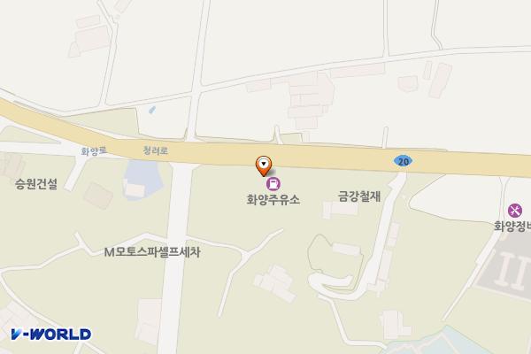 화양주유소 위치 지도 — 경상북도 청도군 화양읍 동천리368-6