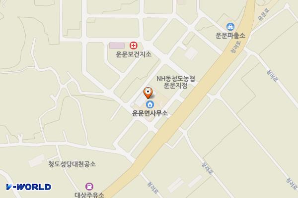 운문면사무소 위치 지도 — 경상북도 청도군 운문면 대천리1462-146