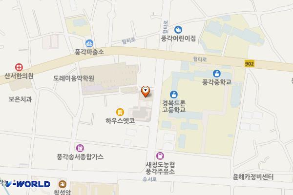풍각시장(2) 위치 지도 — 경상북도 청도군 풍각면 송서리561-1