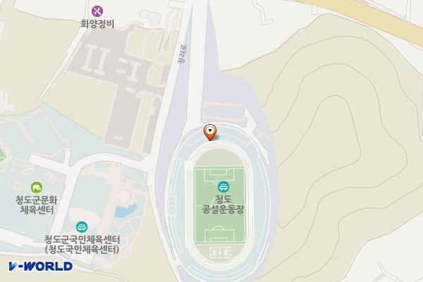 공설운동장동편(2) 위치 지도 — 경상북도 청도군 화양읍 동천리502