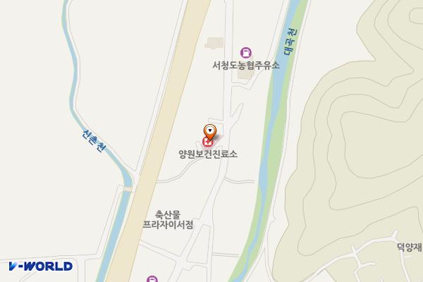 양원보건진료소 위치 지도 — 경상북도 청도군 이서면 양원리233-3