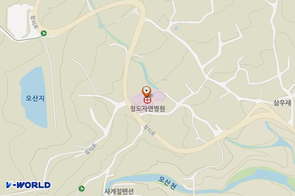 청도자연병원 위치 지도 — 경상북도 청도군 각북면 오산리1134-1