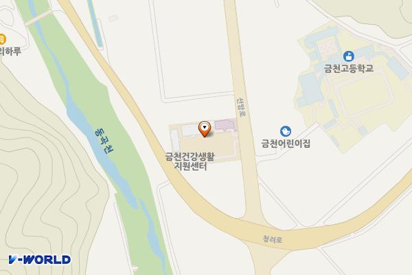 금천건강생활지원센터 위치 지도 — 경상북도 청도군 금천면 동곡리879