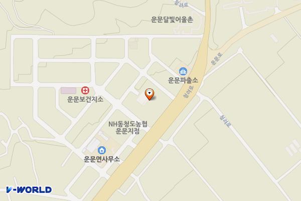 대천터미널 위치 지도 — 경상북도 청도군 운문면 대천리1462-119