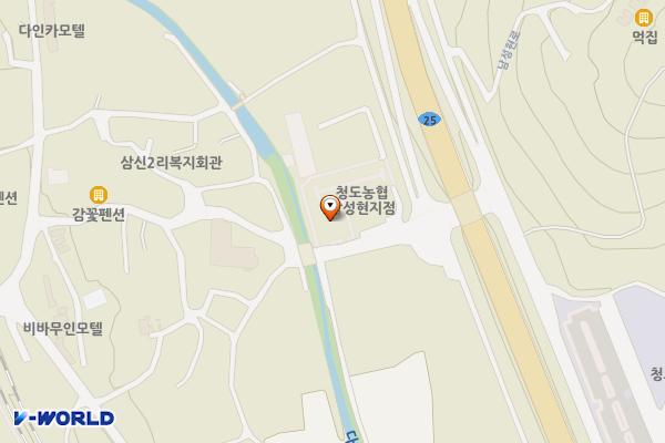 용암온천앞주차장 위치 지도 — 경상북도 청도군 화양읍 삼신리685-2