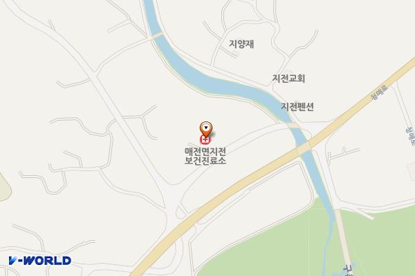 지전보건진료소 위치 지도 — 경상북도 청도군 매전면 지전리530-1