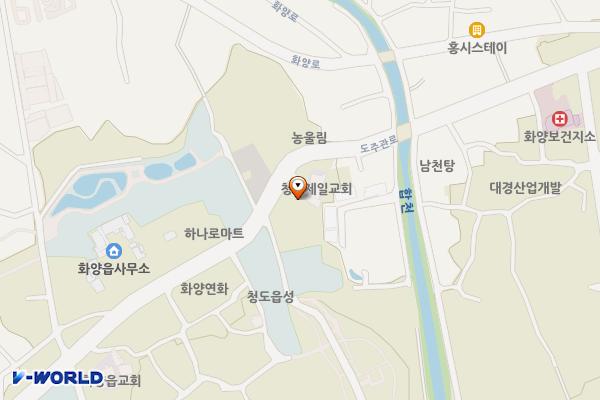 청도읍성 관리실 위치 지도 — 경상북도 청도군 화양읍 동천리263