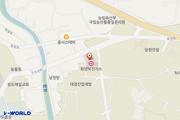 화양보건지소 위치 지도 — 경상북도 청도군 화양읍 동천리155