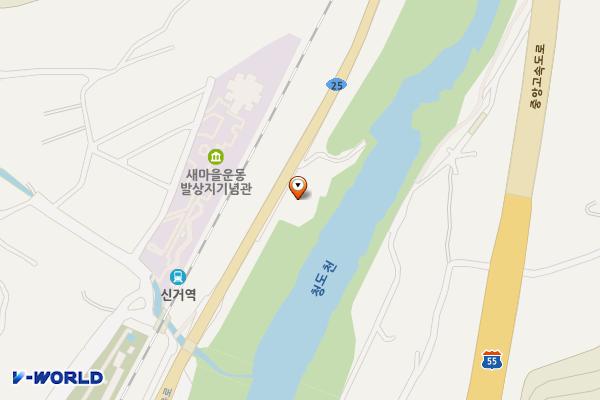 새마을주유소 위치 지도 — 경상북도 청도군 청도읍 신도리31