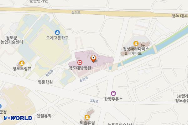 청도군보건소 위치 지도 — 경상북도 청도군 화양읍 범곡리96