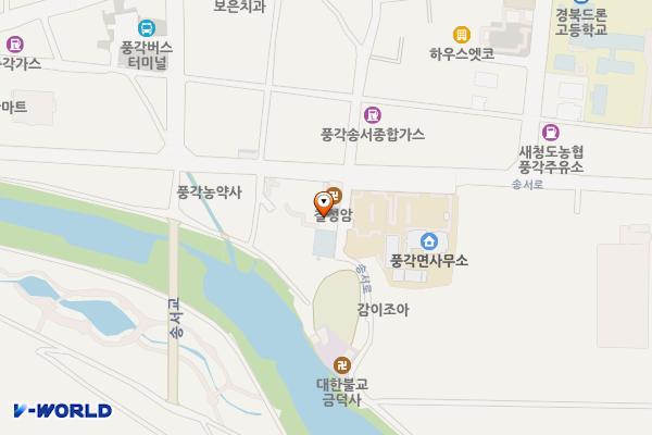 풍각쟁이광장 위치 지도 — 경상북도 청도군 풍각면 송서로 62-10