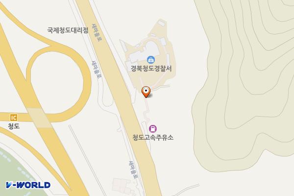 충혼탑 위치 지도 — 경상북도 청도군 청도읍 송읍리605-10
