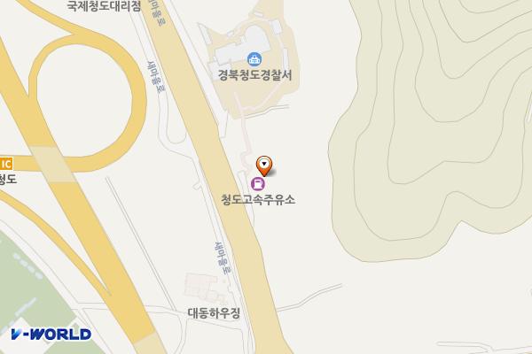 청도고속주유소 위치 지도 — 경상북도 청도군 청도읍 송읍리605-11