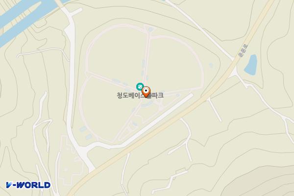 청도베이스볼파크 위치 지도 — 경상북도 청도군 운문면 순지리산 69-2
