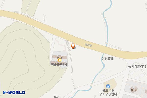 은빈셀프주유소 위치 지도 — 경상북도 청도군 화양읍 범곡리392-4