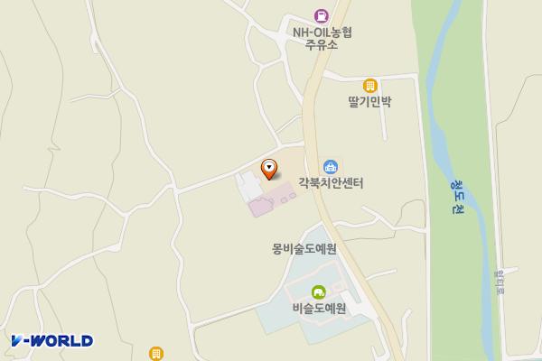 각북면사무소실외 위치 지도 — 경상북도 청도군 각북면 남산리120