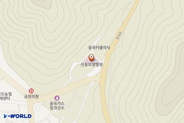 산동요양병원 위치 지도 — 경상북도 청도군 금천면 동곡리808-1