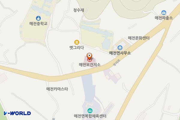 매전보건지소 위치 지도 — 경상북도 청도군 매전면 동산리234-1