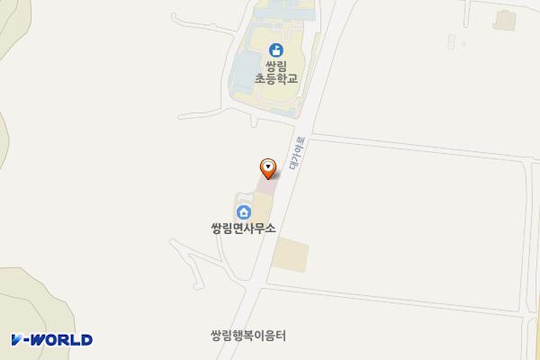 쌍림면사무소 위치 지도 — 경상북도 고령군 쌍림면 대가야로 617, 쌍림면보건지소