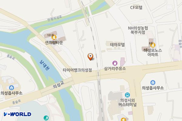 북원4길 공영주차장 위치 지도 — 경상북도 의성군 의성읍 후죽리 858-4