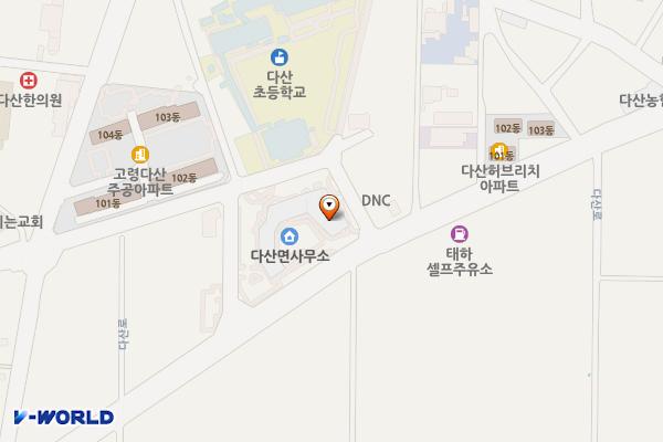 다산행정복합타운 위치 지도 — 경상북도 고령군 다산면 다산로 681, 다산행정복합타운