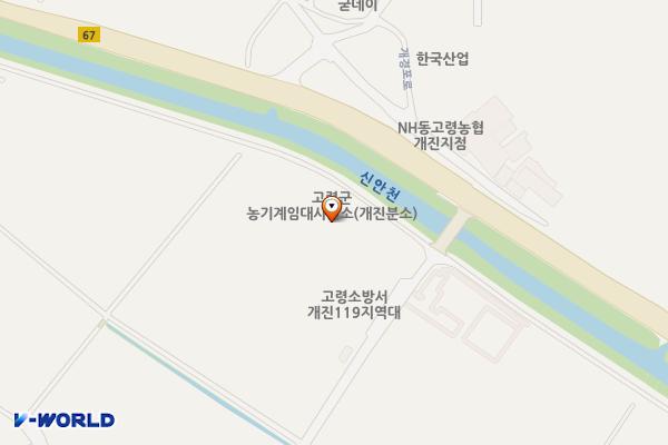 농기계임대사업소 개진분소 위치 지도 — 경상북도 고령군 개진면 회천로 565