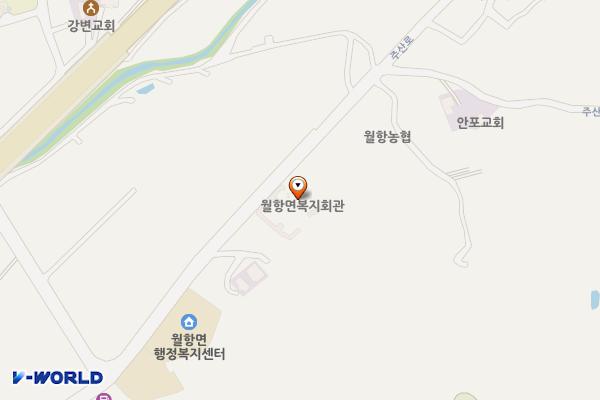 월항면복지회관 위치 지도 — 경상북도 성주군 월항면 주산로 380