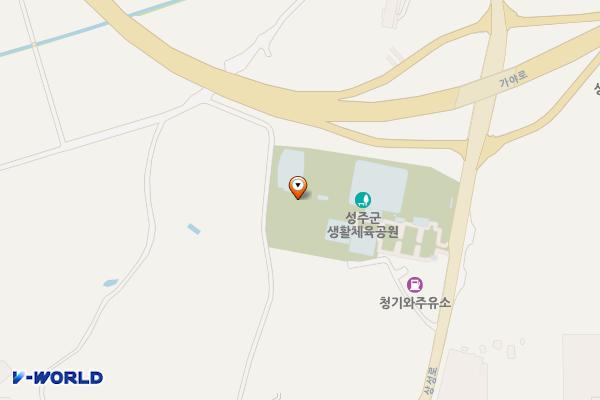 성주생활체육공원 위치 지도 — 경상북도 성주군 성주읍 상성로 1397