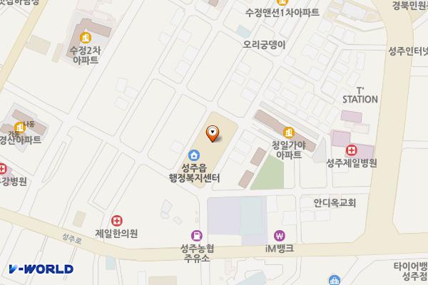성주어울림복합타운 화장실 위치 지도 — 경상북도 성주군 성주읍 성주읍1길 13