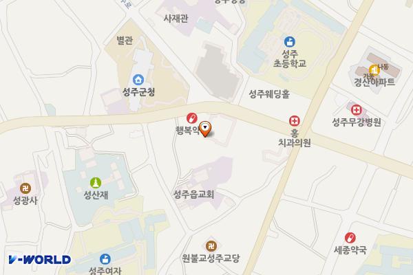 성주문화원 위치 지도 — 경상북도 성주군 성주읍 성주로 3204