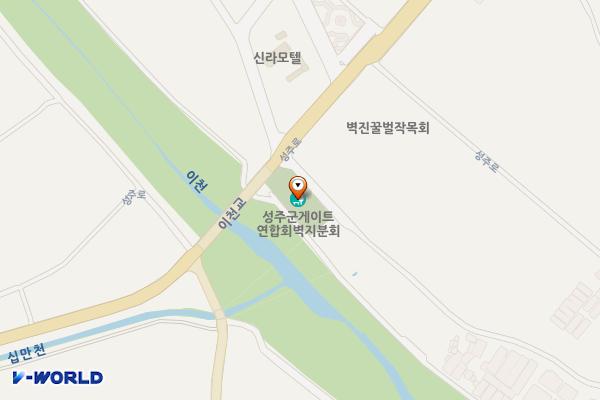 벽진게이트볼장 화장실 위치 지도 — 경상북도 벽진면 수촌리 1400-75