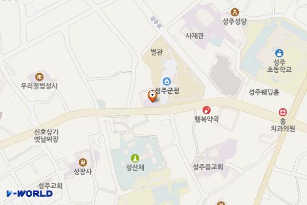 심산기념관 위치 지도 — 경상북도 성주군 성주읍 심산로 99