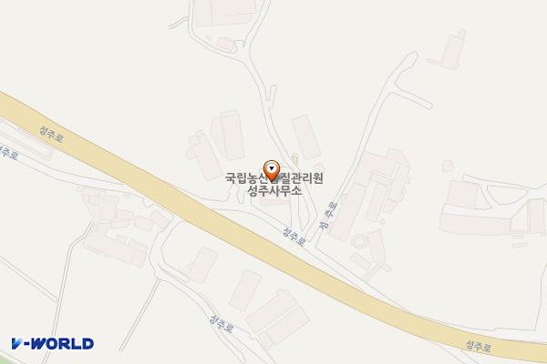 농산물품질관리원 성주사무소 위치 지도 — 경상북도 성주군 선남면 성주로 3757-11