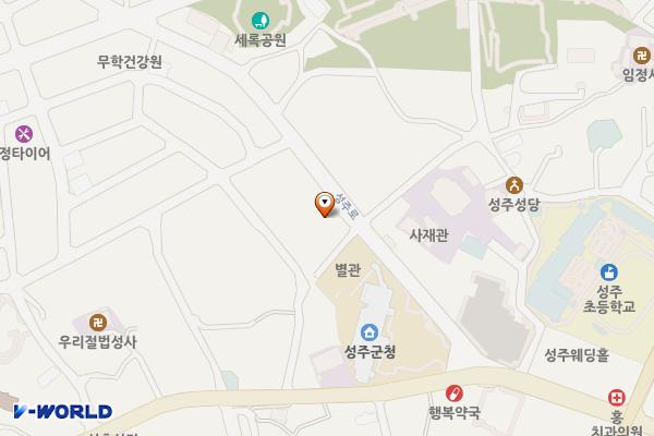 성주군청 공영주차장 화장실 위치 지도 — 경상북도 성주군 성주읍 성주로 3184
