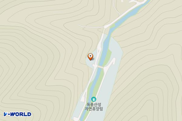 독용산성자연휴양림 위치 지도 — 경상북도 성주군 금수면 사더래길 144