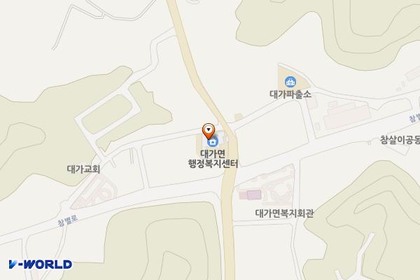 대가면행정복지센터 위치 지도 — 경상북도 성주군 대가면 동강한강로 891