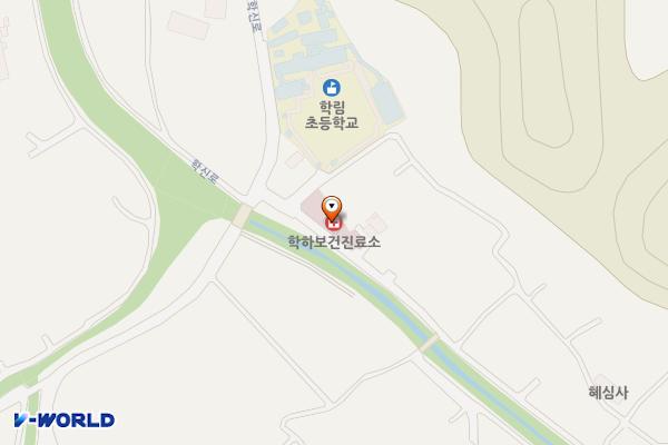 보건진료소(학하) 위치 지도 — 경상북도 칠곡군 가산면 학하6길 7, 학하보건진료소