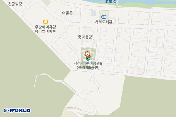 석적6 중리 제6공원(배수지 공원) 위치 지도 — 경상북도 칠곡군 석적읍 남중리2길 24-12