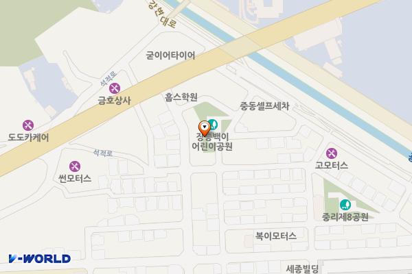 석적7 중리 제7공원(장승뱅이공원) 위치 지도 — 경상북도 칠곡군 석적읍 서중리3길 10, 제7어린이공원화장실