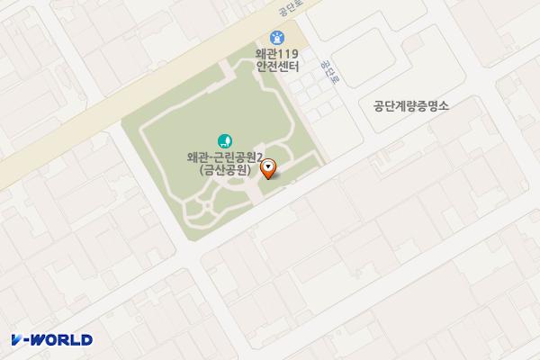 왜관5 공단운동장 화장실(하) 위치 지도 — 경상북도 칠곡군 왜관읍 공단로4길 18-26