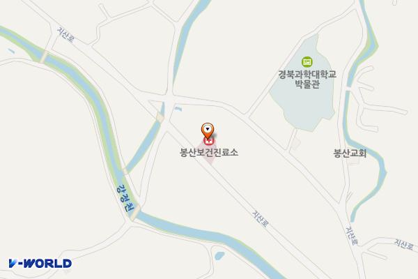 보건진료소(봉산) 위치 지도 — 경상북도 칠곡군 기산면 지산로 464-17