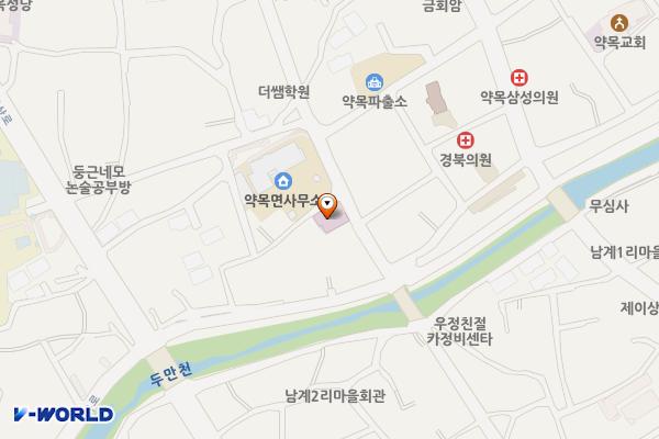 보건지소(약목) 위치 지도 — 경상북도 칠곡군 약목면 복성1길 9, 약목면보건지소