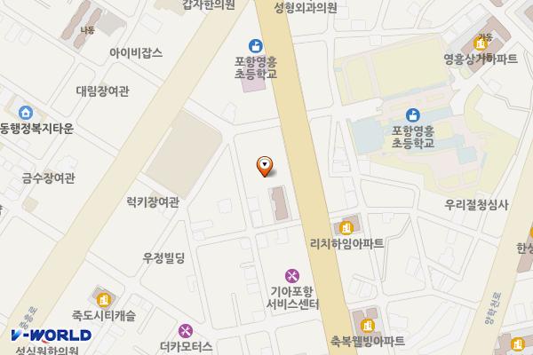 하나주차장 위치 지도 — 경상북도 포항시 북구 죽도동 49-3