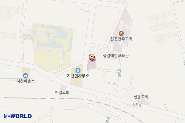 보건지소(지천) 위치 지도 — 경상북도 칠곡군 지천면 신동로8길 12